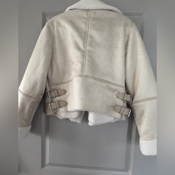 Mo-Ka Women's Cream Teddy Jacket - Picture 8 of 8